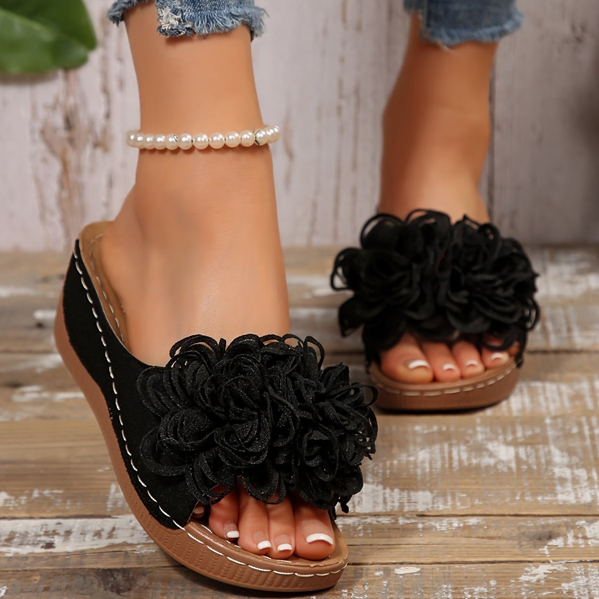 Neue Damen-Sommer-Plateau-Keilsandalen