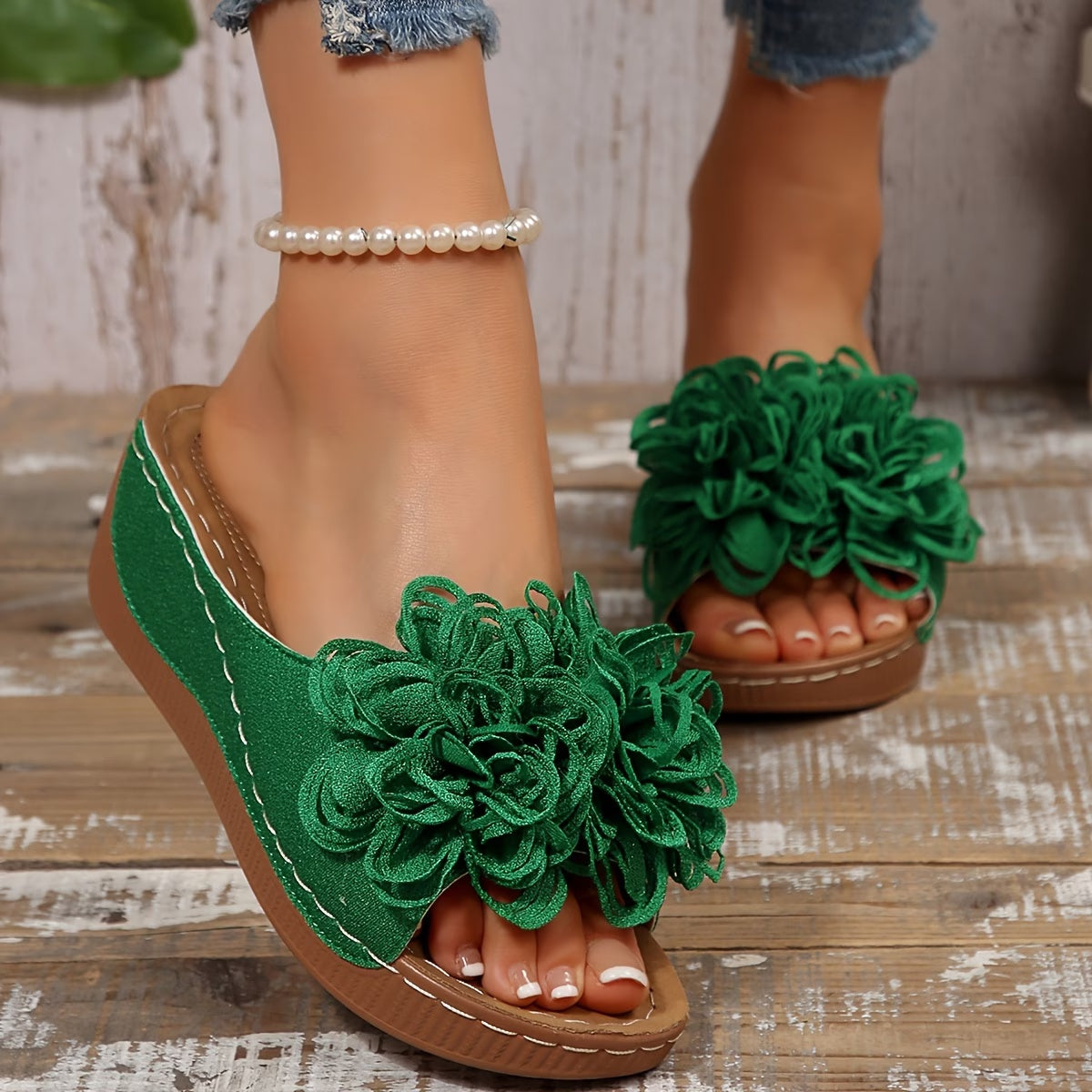 Neue Damen-Sommer-Plateau-Keilsandalen
