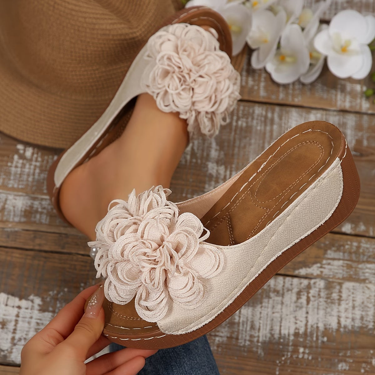 Neue Damen-Sommer-Plateau-Keilsandalen