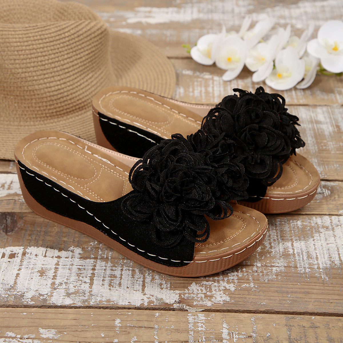Neue Damen-Sommer-Plateau-Keilsandalen