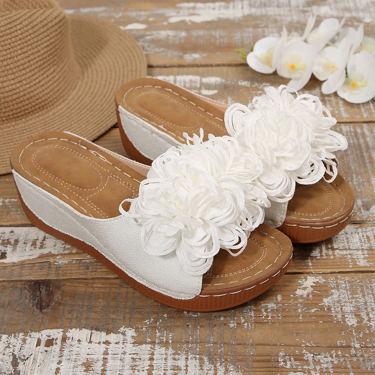 Neue Damen-Sommer-Plateau-Keilsandalen