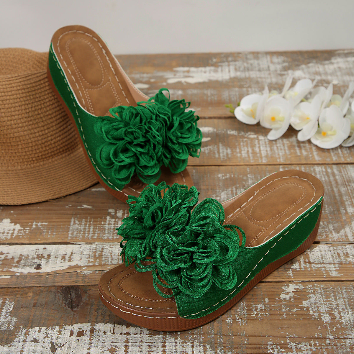 Neue Damen-Sommer-Plateau-Keilsandalen
