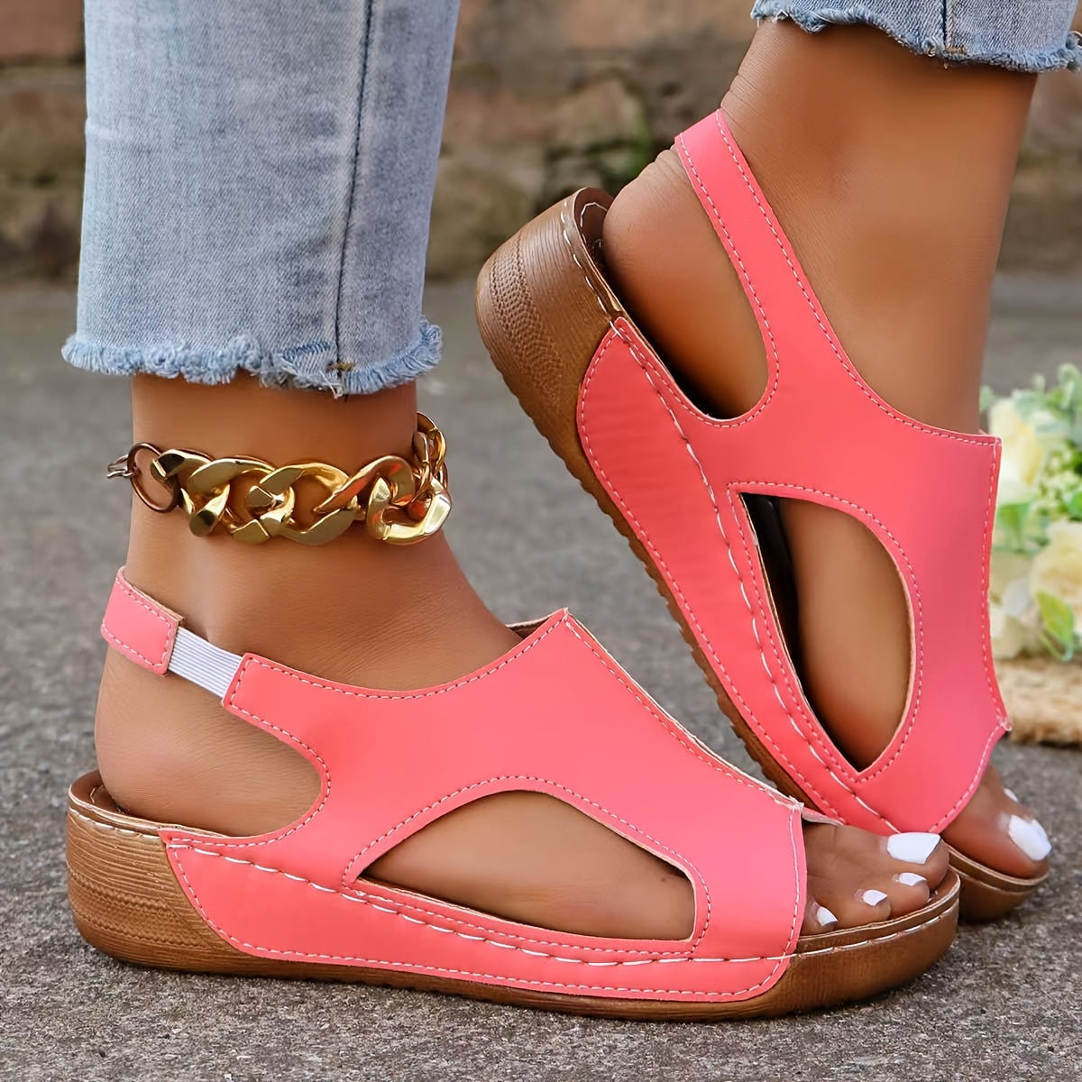 🔥Letzter Tag Aktion 50% RABATT - Damen Neue Sommer Strass Offene Zehen Orthopädische Sandalen