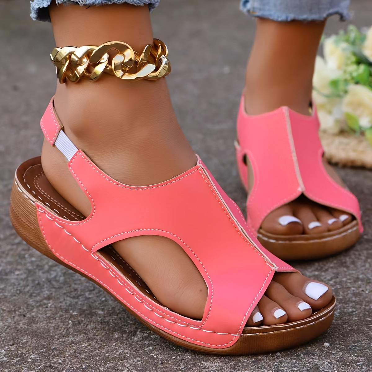 🔥Letzter Tag Aktion 50% RABATT - Damen Neue Sommer Strass Offene Zehen Orthopädische Sandalen