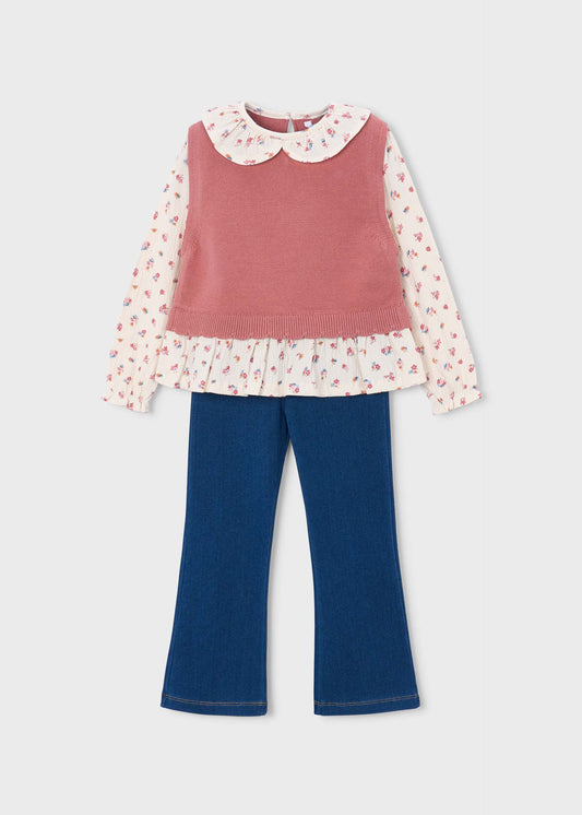 3-piece knitted set for girls