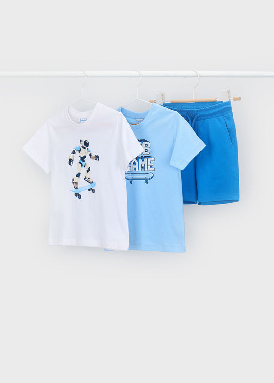 3-teiliges Roboter-Strickset für Jungen