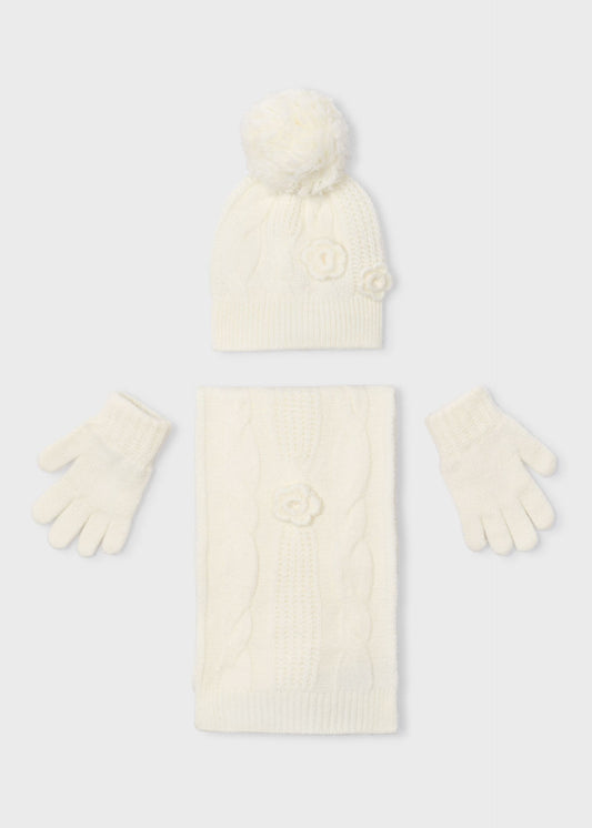 3-piece set girls scarf