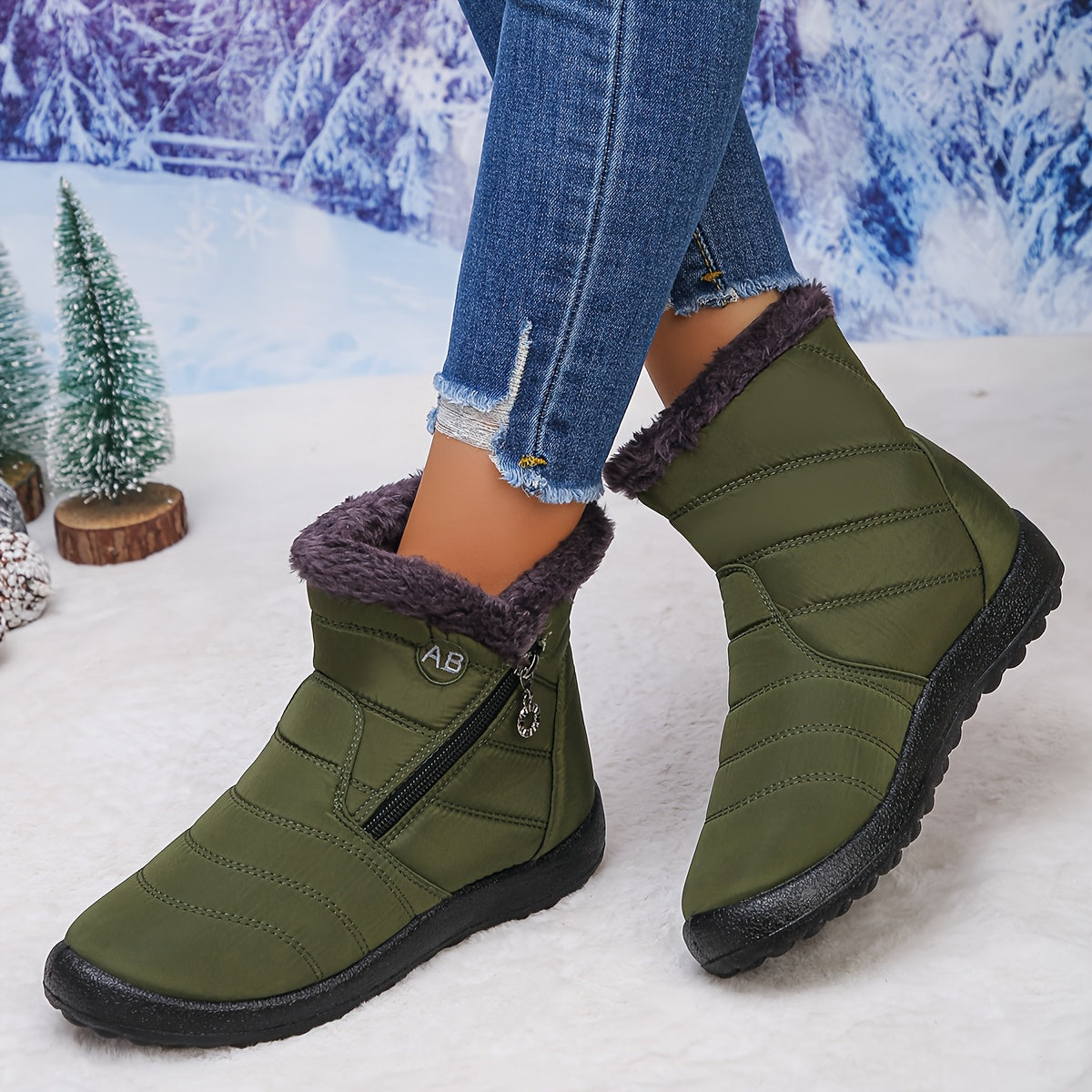 🔥Letzter Tag Aktion 50% RABATT - Damen gemütliche wasserdichte rutschfeste orthopädische Winterstiefel