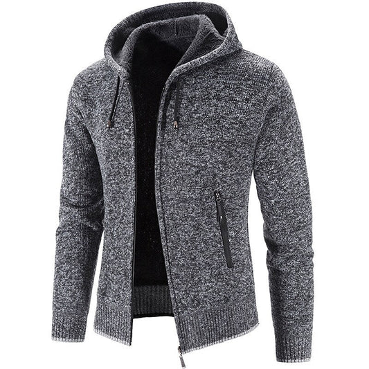 Herren Kapuzenpullover mit durchgehendem Reißverschluss