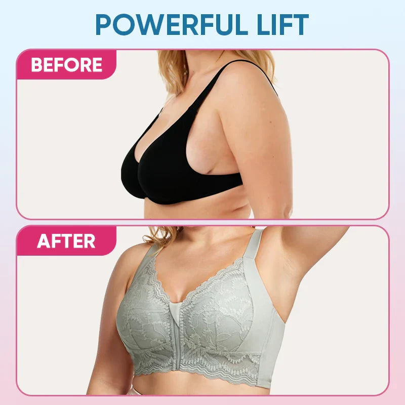 ZipLacy - WEIHNACHTSVERKAUF 70% RABATT - Ultraweicher, kabelloser BH mit Reißverschluss vorne und Lifting-Effekt