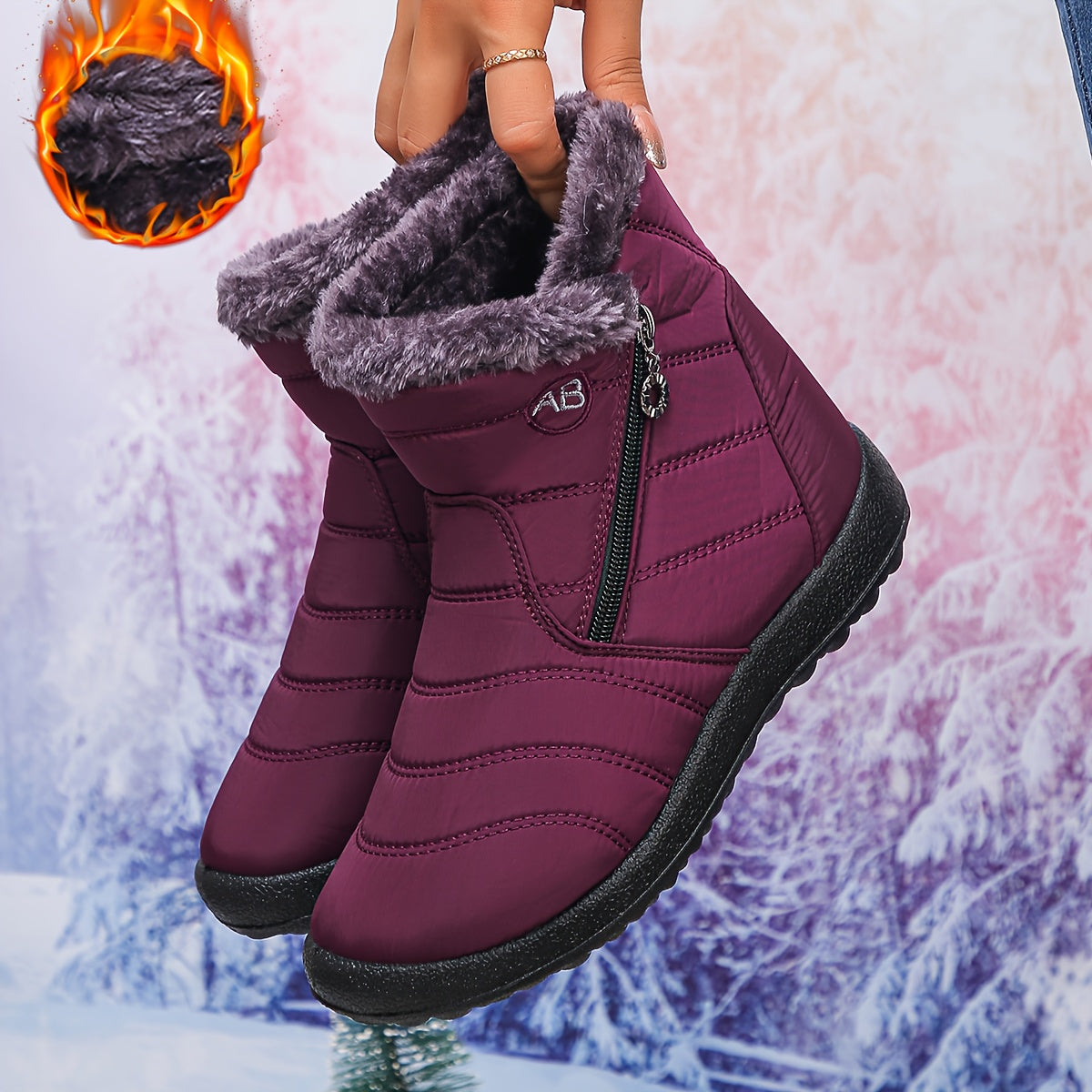 🔥Letzter Tag Aktion 50% RABATT - Damen gemütliche wasserdichte rutschfeste orthopädische Winterstiefel