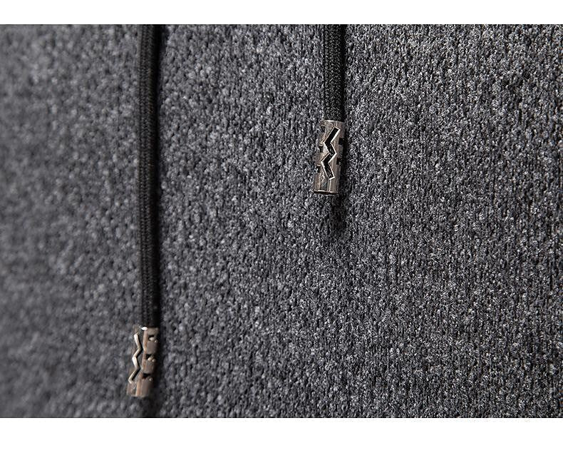 Men's Chenille Basic Casual Pullover Hooded Sweater