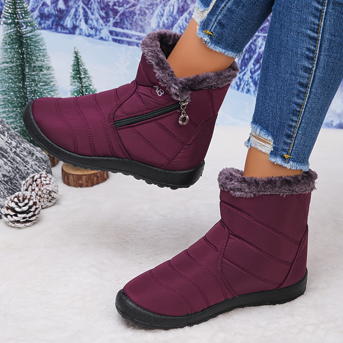🔥Letzter Tag Aktion 50% RABATT - Damen gemütliche wasserdichte rutschfeste orthopädische Winterstiefel