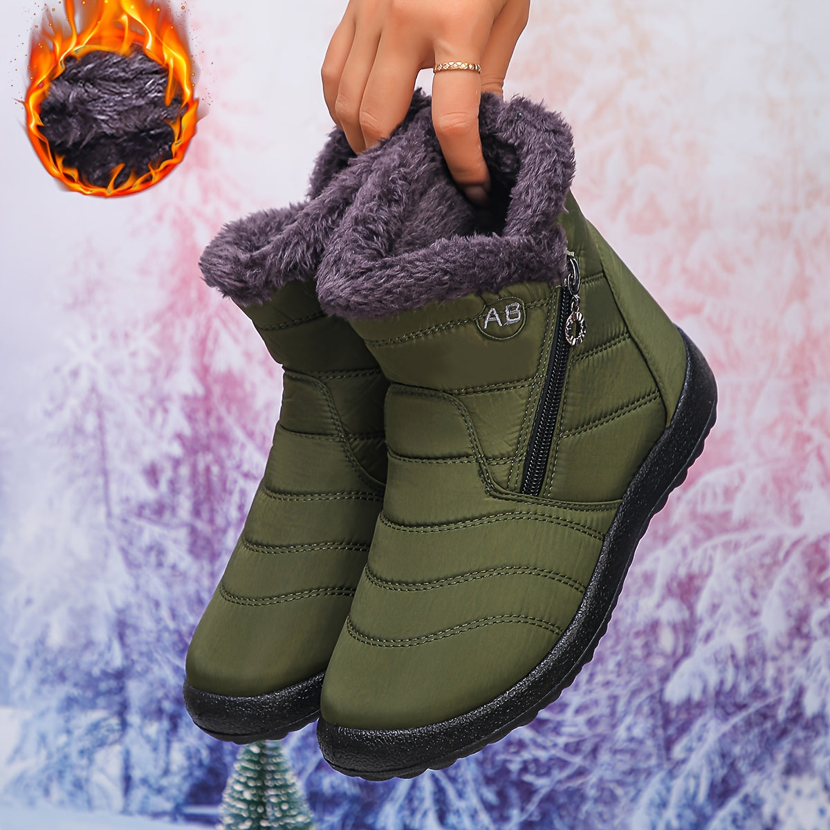 🔥Letzter Tag Aktion 50% RABATT - Damen gemütliche wasserdichte rutschfeste orthopädische Winterstiefel