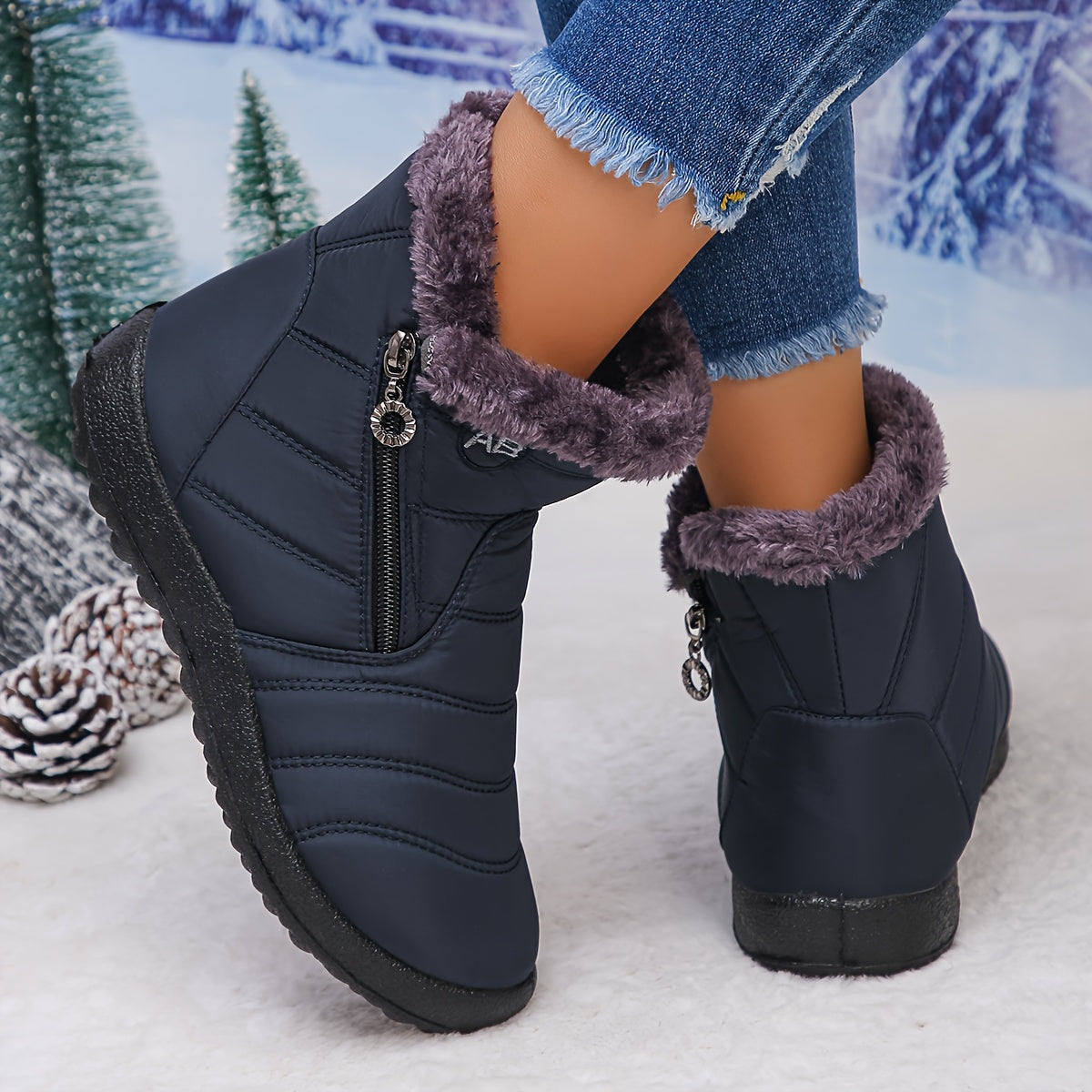🔥Letzter Tag Aktion 50% RABATT - Damen gemütliche wasserdichte rutschfeste orthopädische Winterstiefel