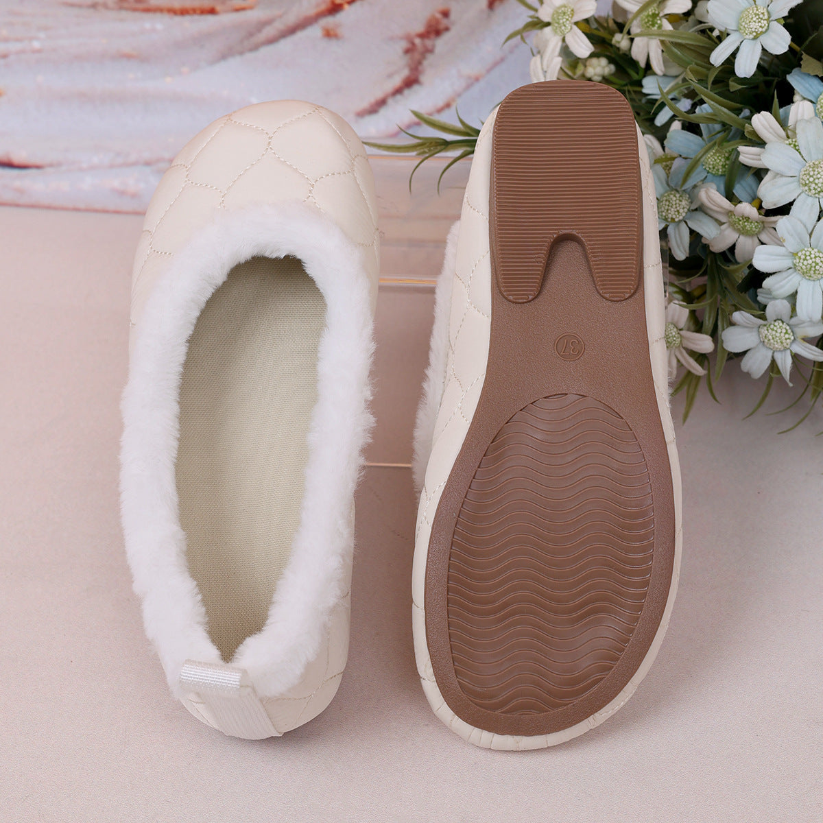 🔥Letzter Tag der Aktion 50% RABATT – Damenmode Weiche Mary Jane Plüsch-Ballerinas