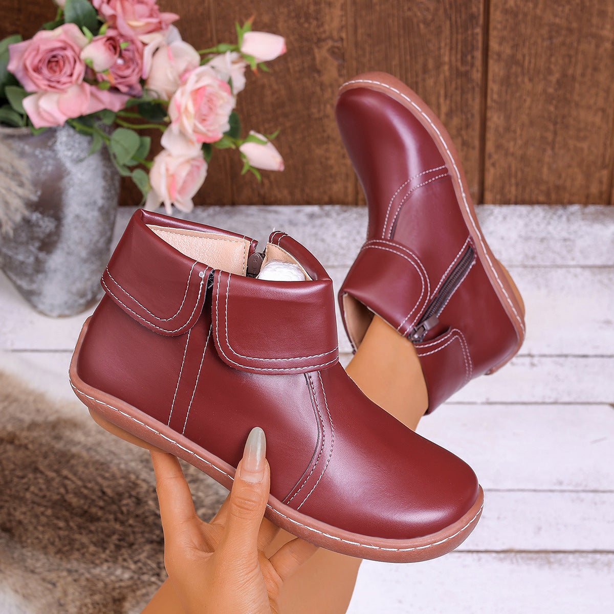 ⏰Last Day! 45% OFF🔥Women's Orthopedic Genuine Leather Walking Boots