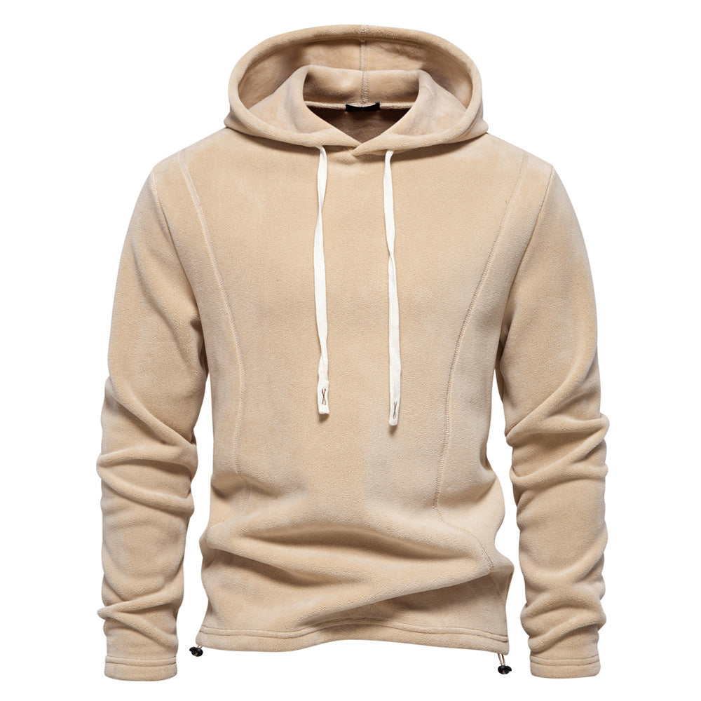 Men's Hooded Pullover with Drawstring Sweater