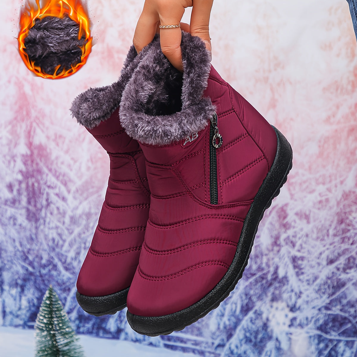 🔥Letzter Tag Aktion 50% RABATT - Damen gemütliche wasserdichte rutschfeste orthopädische Winterstiefel
