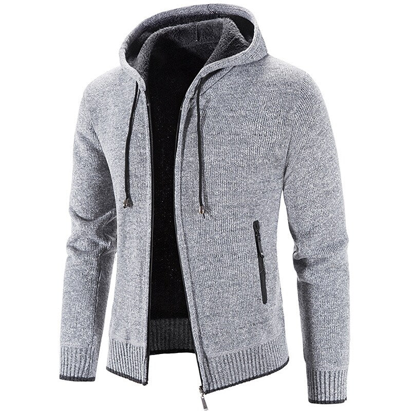 Herren Kapuzenpullover mit durchgehendem Reißverschluss