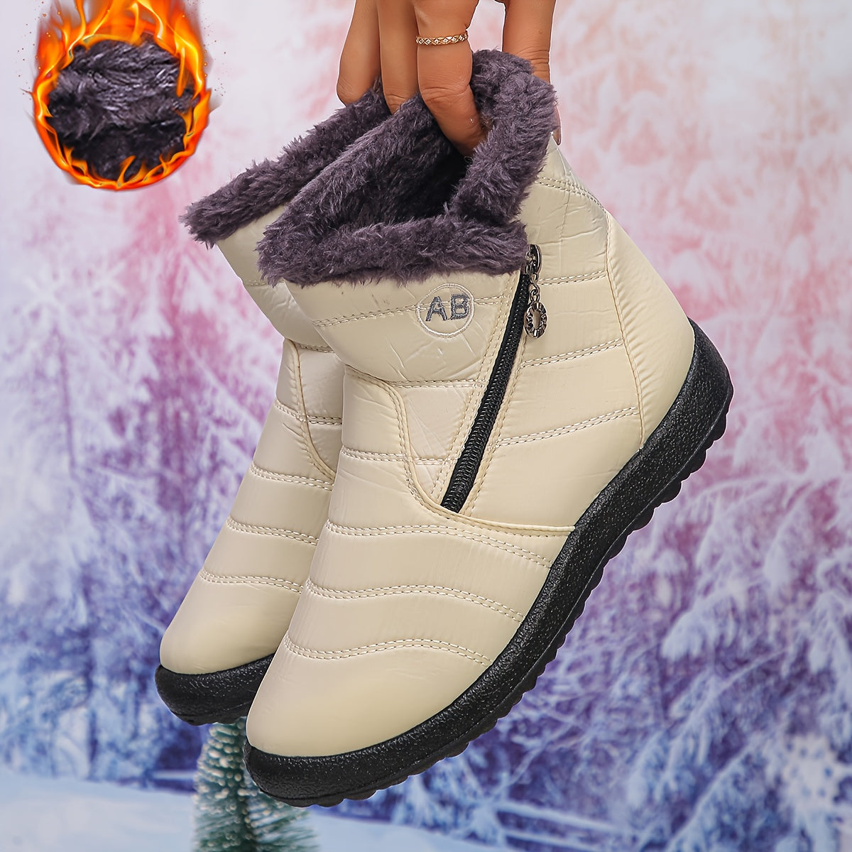 🔥Letzter Tag Aktion 50% RABATT - Damen gemütliche wasserdichte rutschfeste orthopädische Winterstiefel