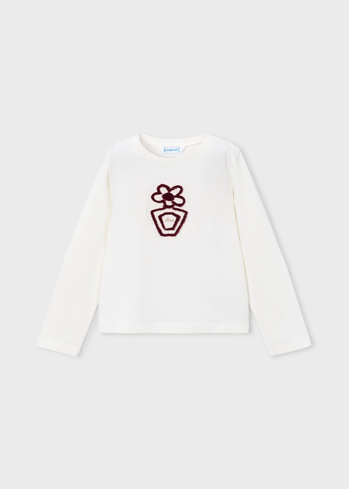 Basic floral T-shirt for girls
