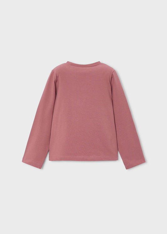 Basic floral T-shirt for girls