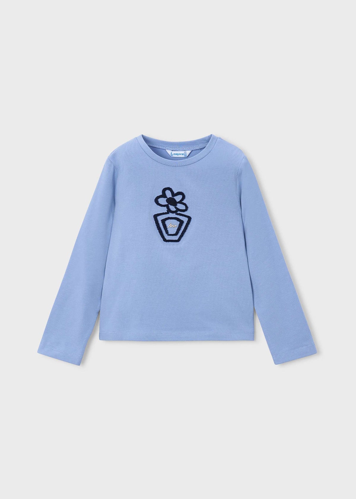 Basic floral T-shirt for girls