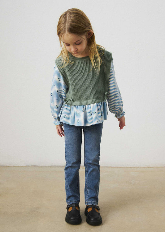 Basic girls' jeans