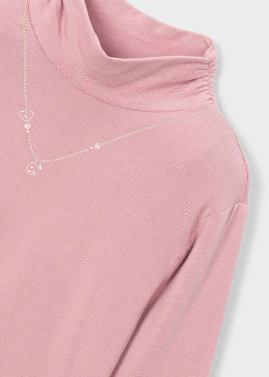 Basic half-zip jumper for girls
