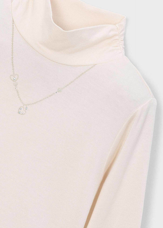 Basic half-zip jumper for girls