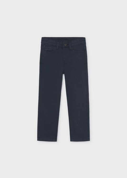 Basic slim-fit trousers with pockets for boys