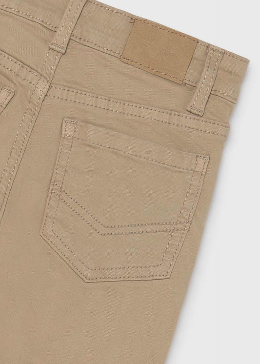 Basic slim-fit trousers with pockets for boys