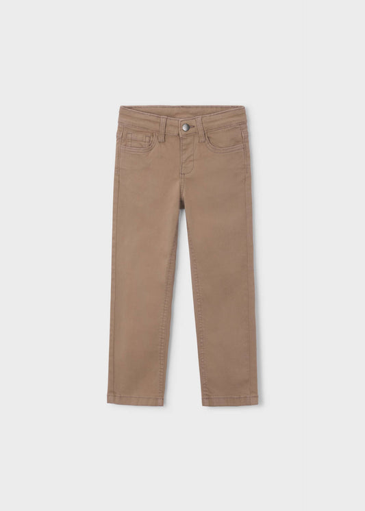 Basic slim-fit trousers with pockets for boys