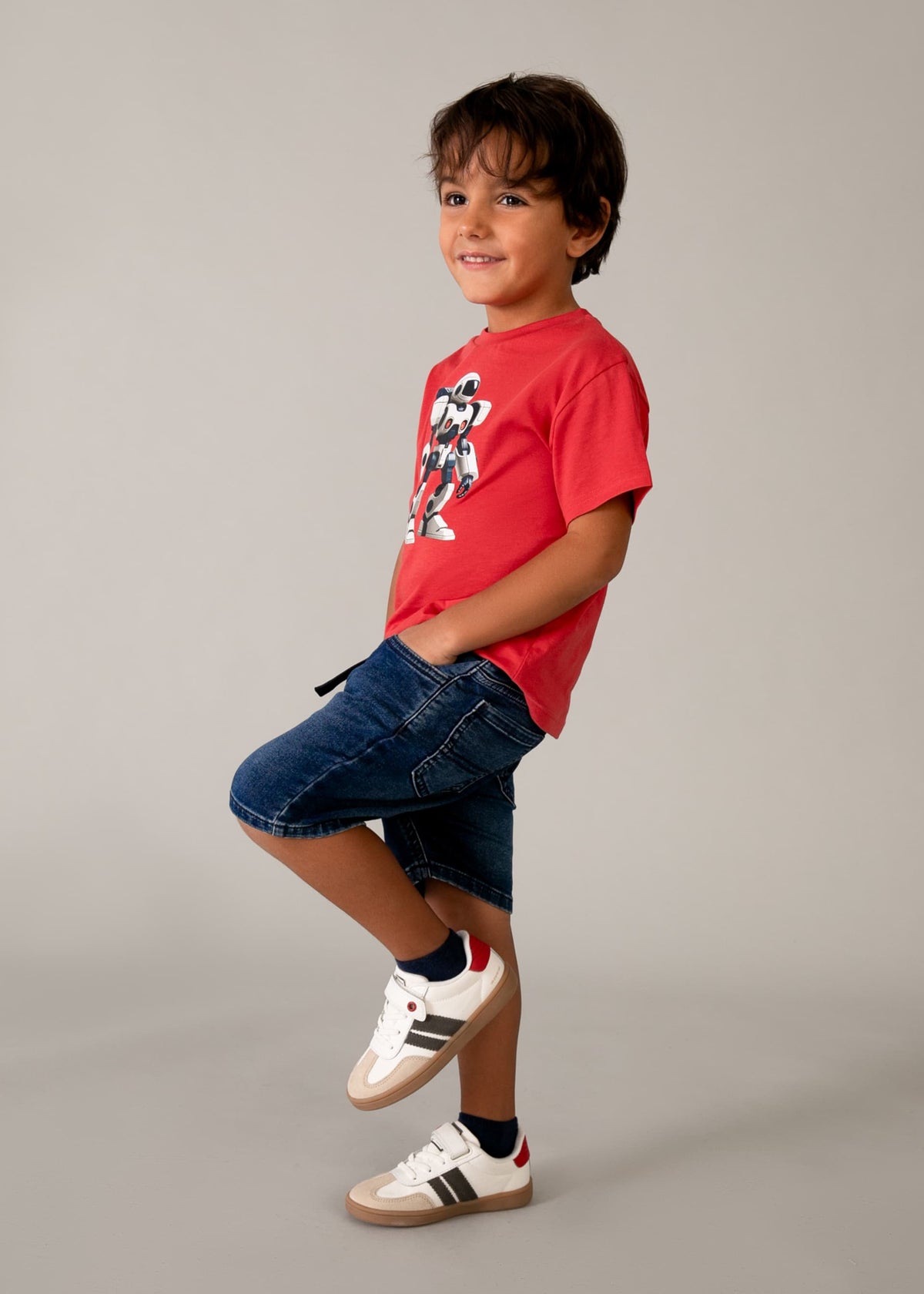Bermuda-Jogging-Shorts für Jungen