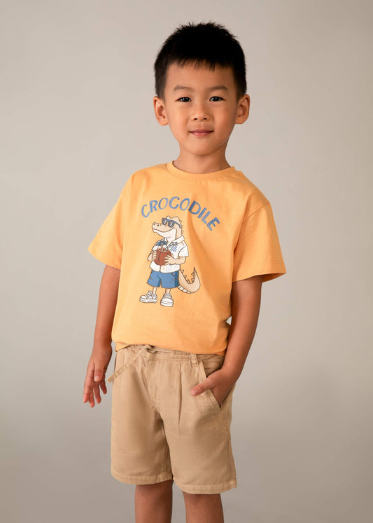 Bermuda relaxed linen shorts boy
