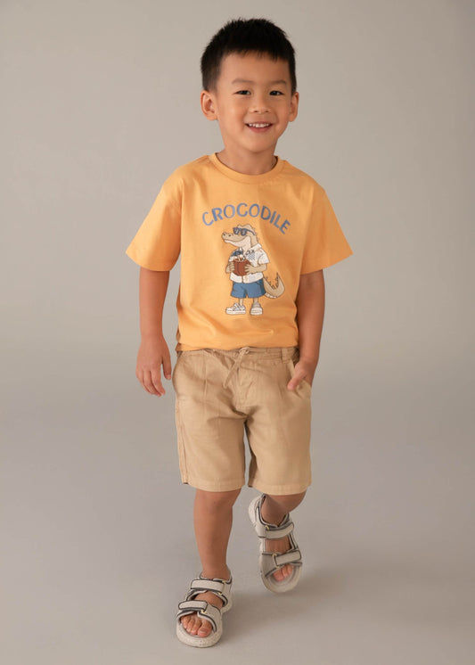Bermuda relaxed linen shorts boy