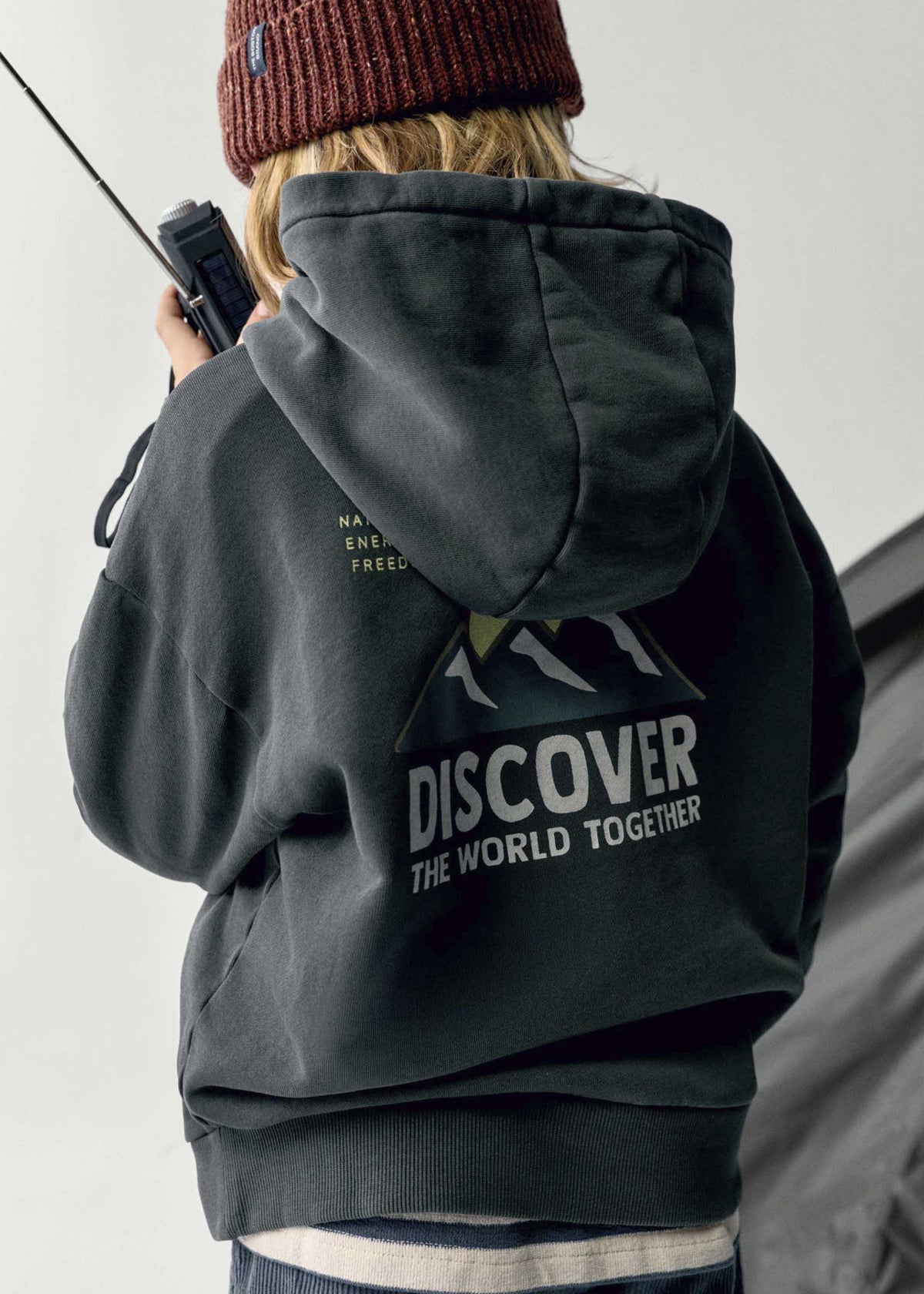 Boston Kids printed hooded sweatshirt