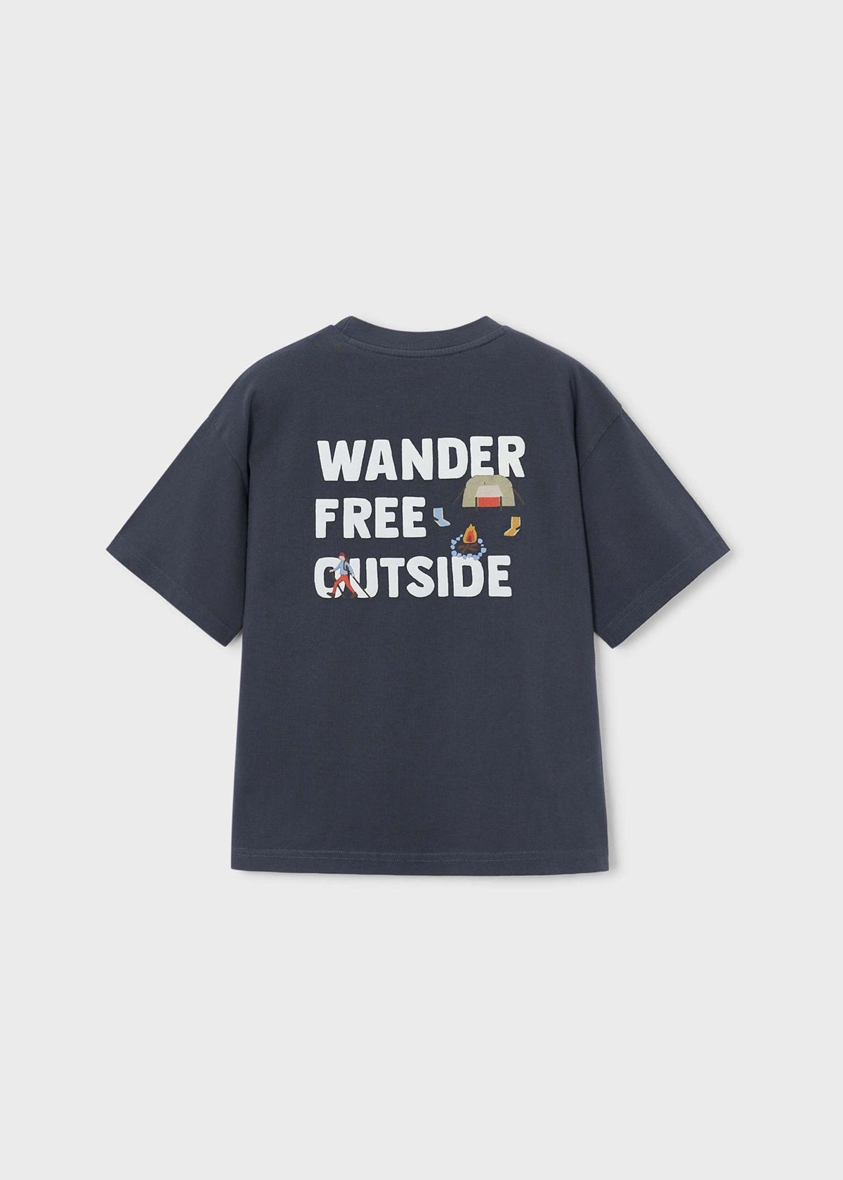 Boston Kids short-sleeved screen-printed T-shirt