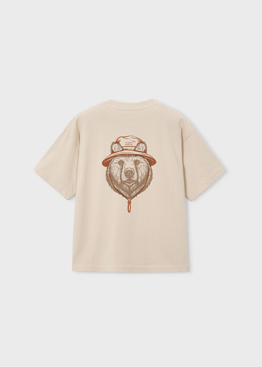 Boston Kids short-sleeved screen-printed T-shirt