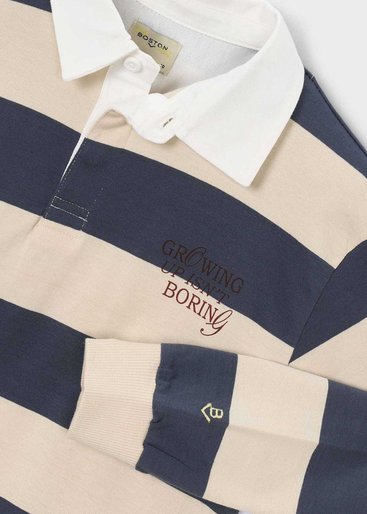 Boston Kids Striped Polo Shirt
