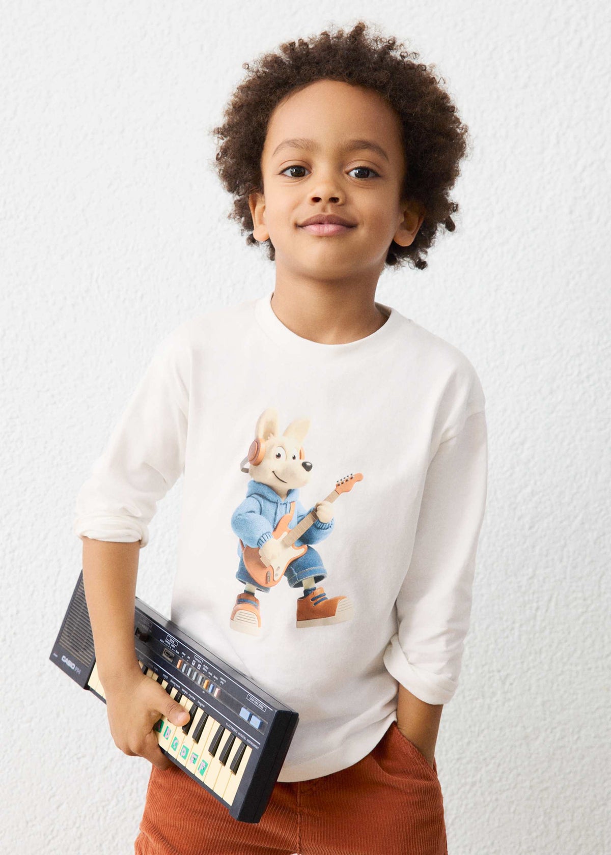 Jungen-T-Shirt mit Tiermotiv