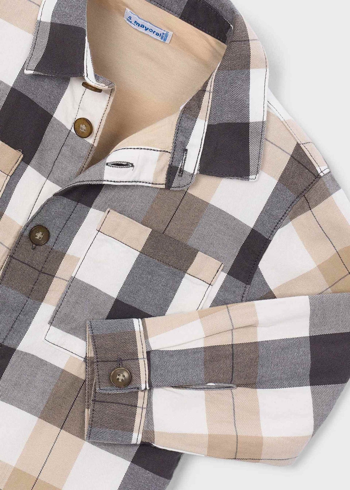 Boy check overshirt