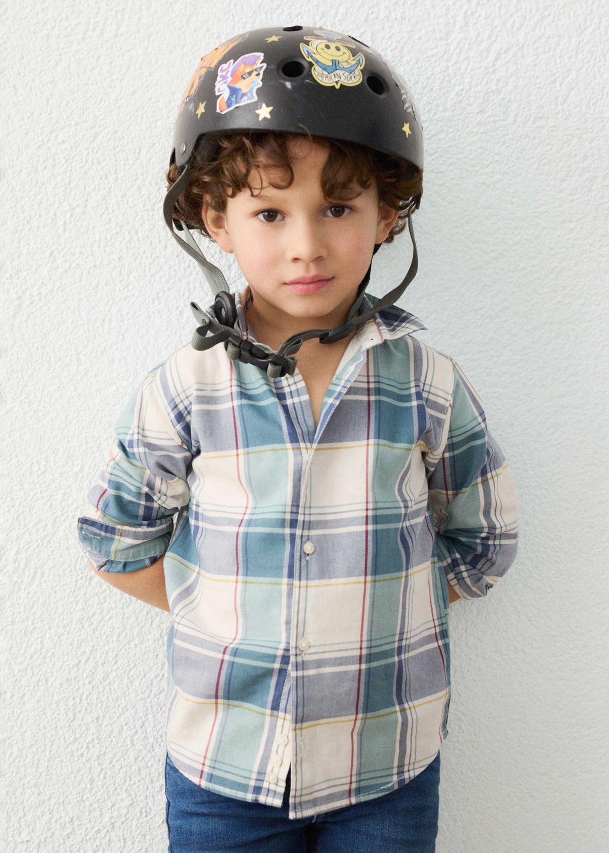 Jungen-Hemd kariert