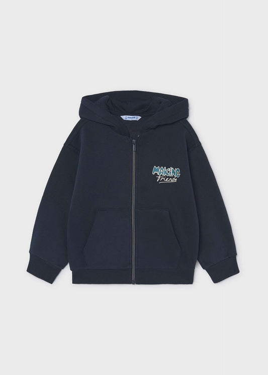 Boy Making Zip-up Hoodie