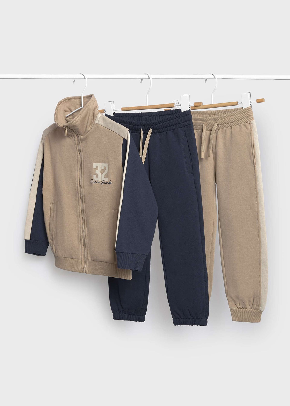 Jungen-Trainingsanzug mit 2 Kontrast-Hosen