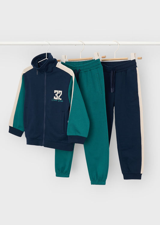 Boy tracksuit 2 contrast bottoms