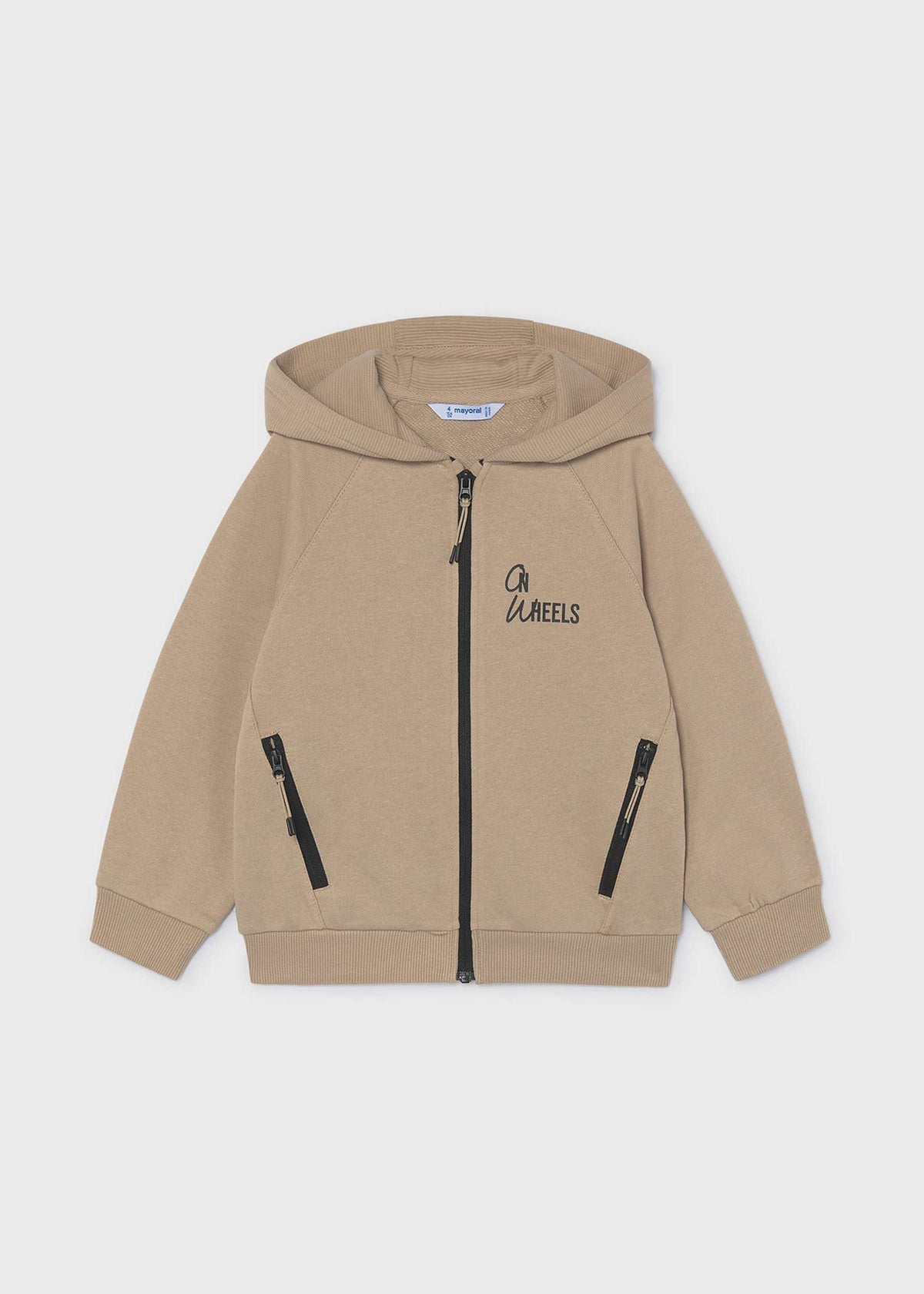Jungen-Kapuzenjacke mit Reißverschluss