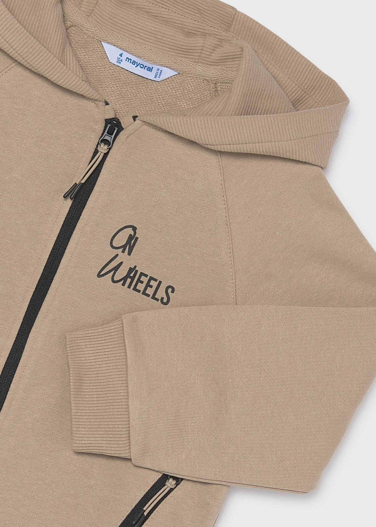 Jungen-Kapuzenjacke mit Reißverschluss