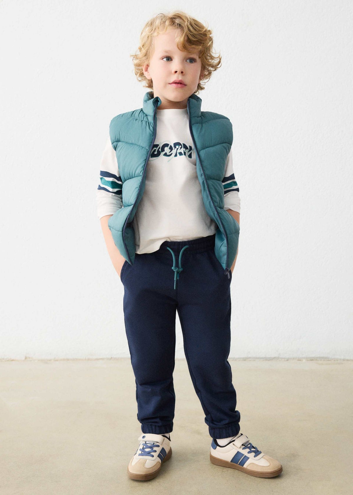Boys 3-piece set vest and tracksuit
